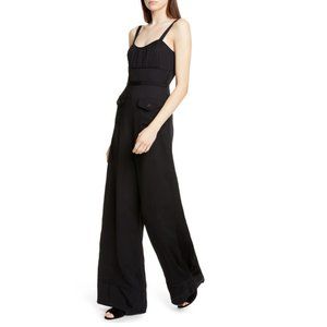 Self-Portrait Black Wide Leg Jumpsuit NWOT